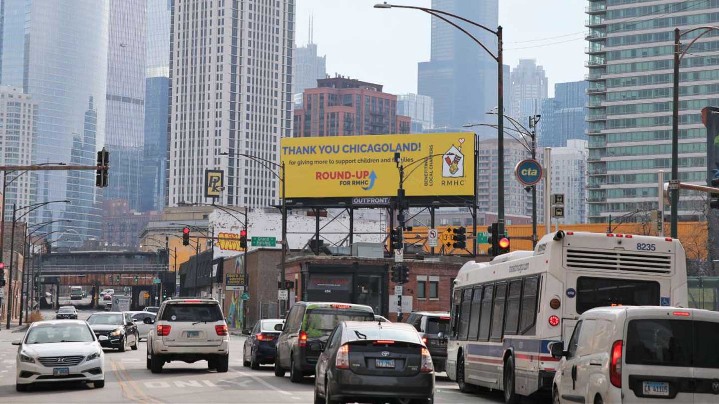 chicago ronald mcDonald house out of home billboard advertising