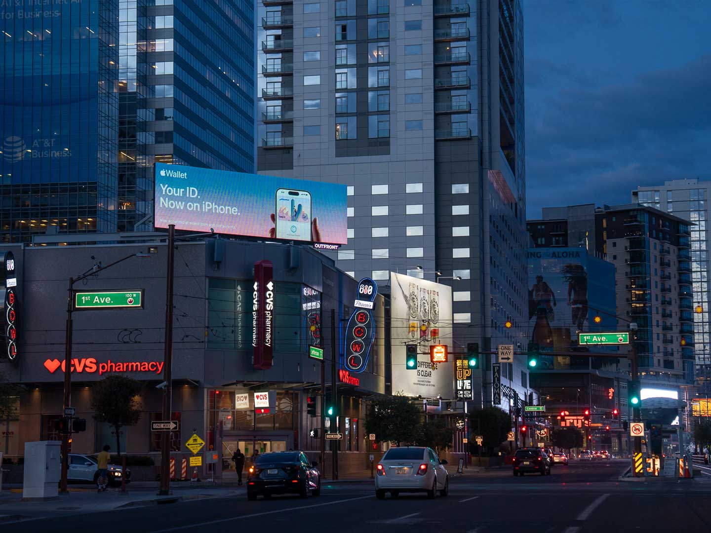 out of home advertising phoenix arizona apple billboard