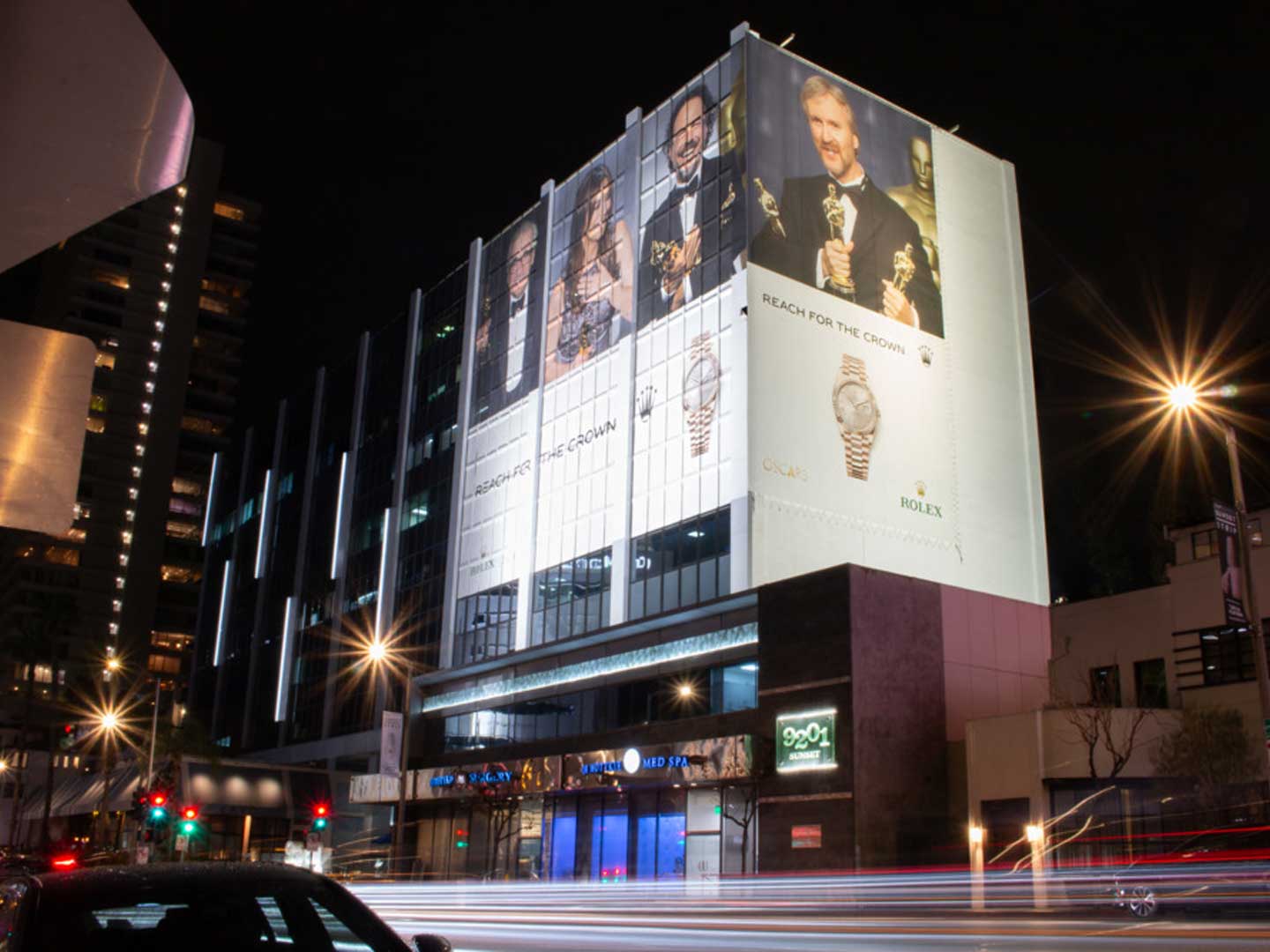 out of home advertising los angeles wallscape Rolex