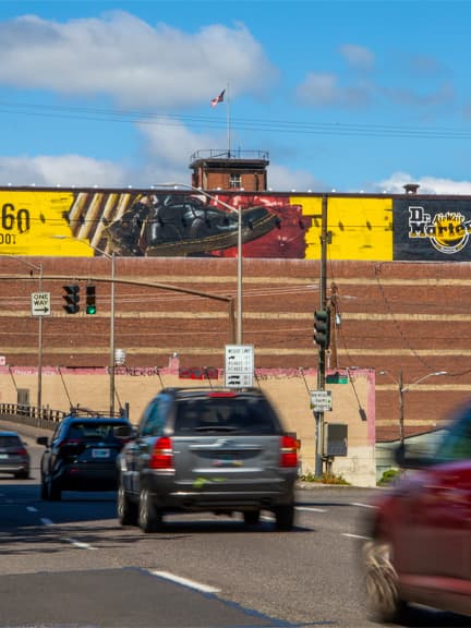 dr martens out of home advertising in portland oregon