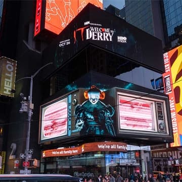 welcome to derry digital time square out of home advertising