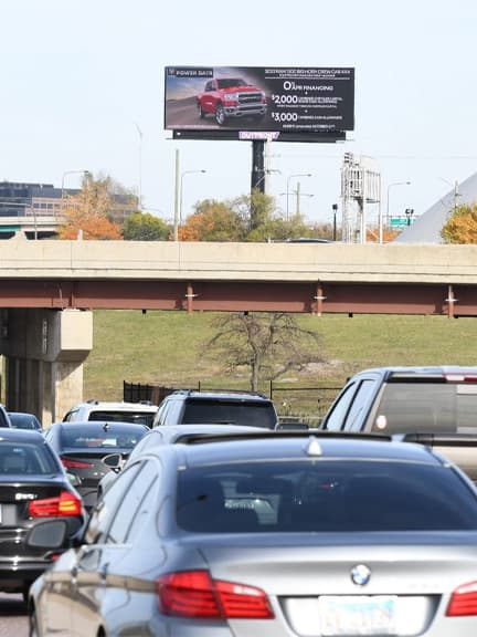 highway billboard out of home advertising for ram