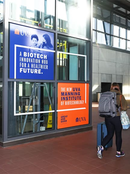 station domination out of home advertising in washington dc for uva