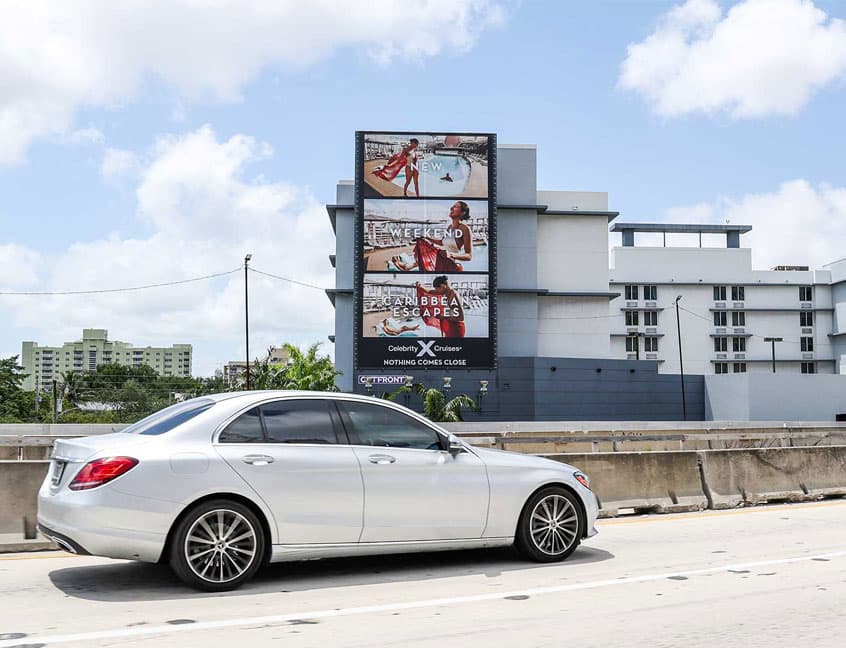 out of home billboard advertising miami florida celebrity cruises