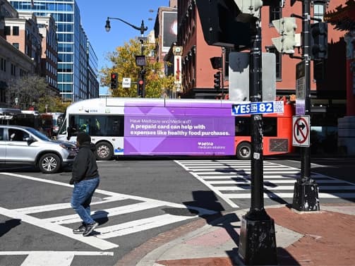 out of home transit advertising sustainability bus