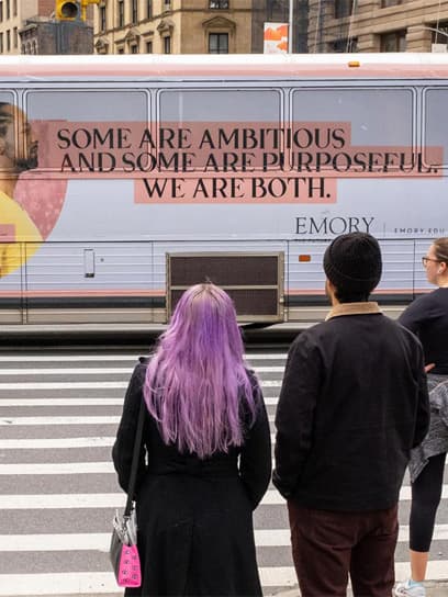 out of home advertising emroy bus