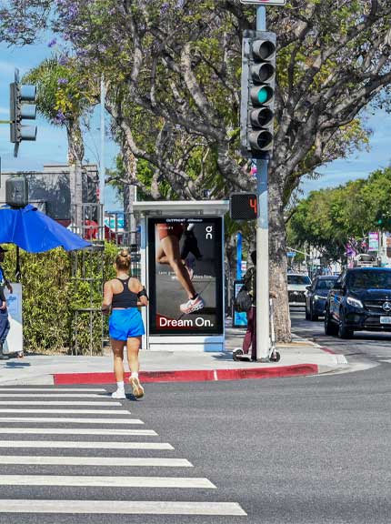 ooh digital shelter network west hollywood