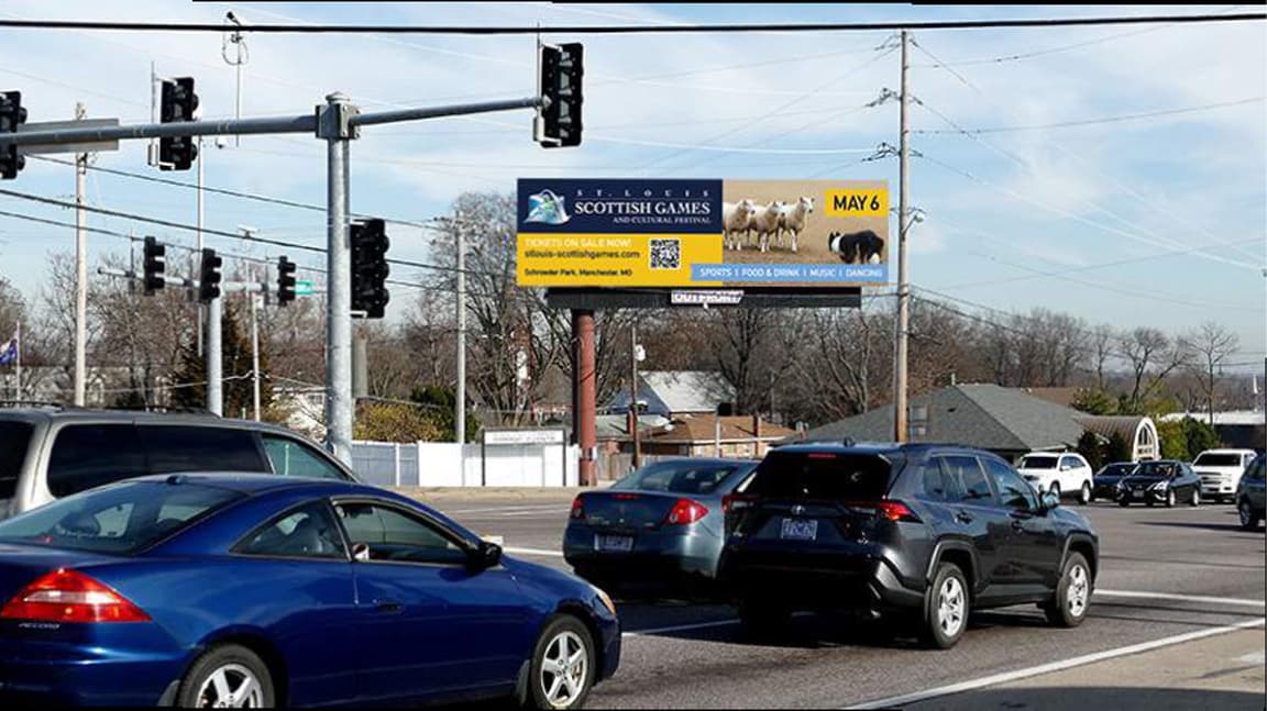 out of home billboard advertising st louis scottish games