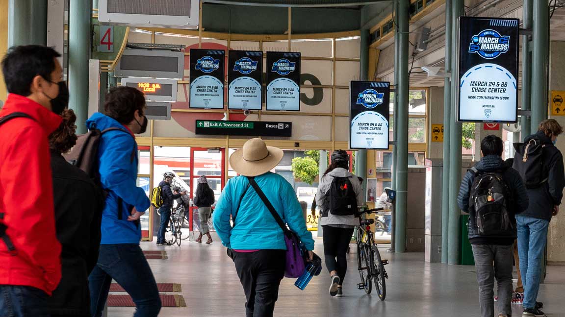 ncaa transit out of home advertising in san francisco