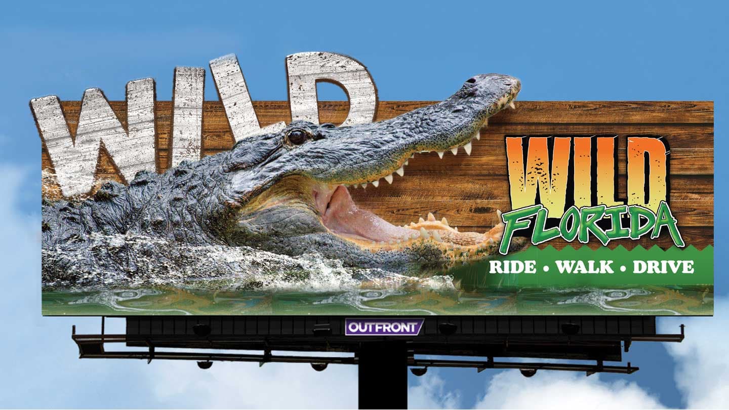 out of home billboard advertising wild florida