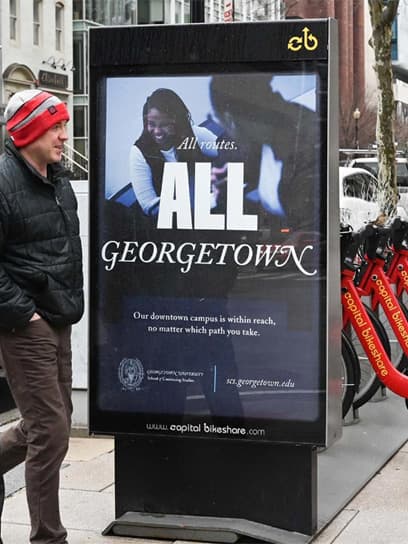 out of home advertising georgetown street furniture