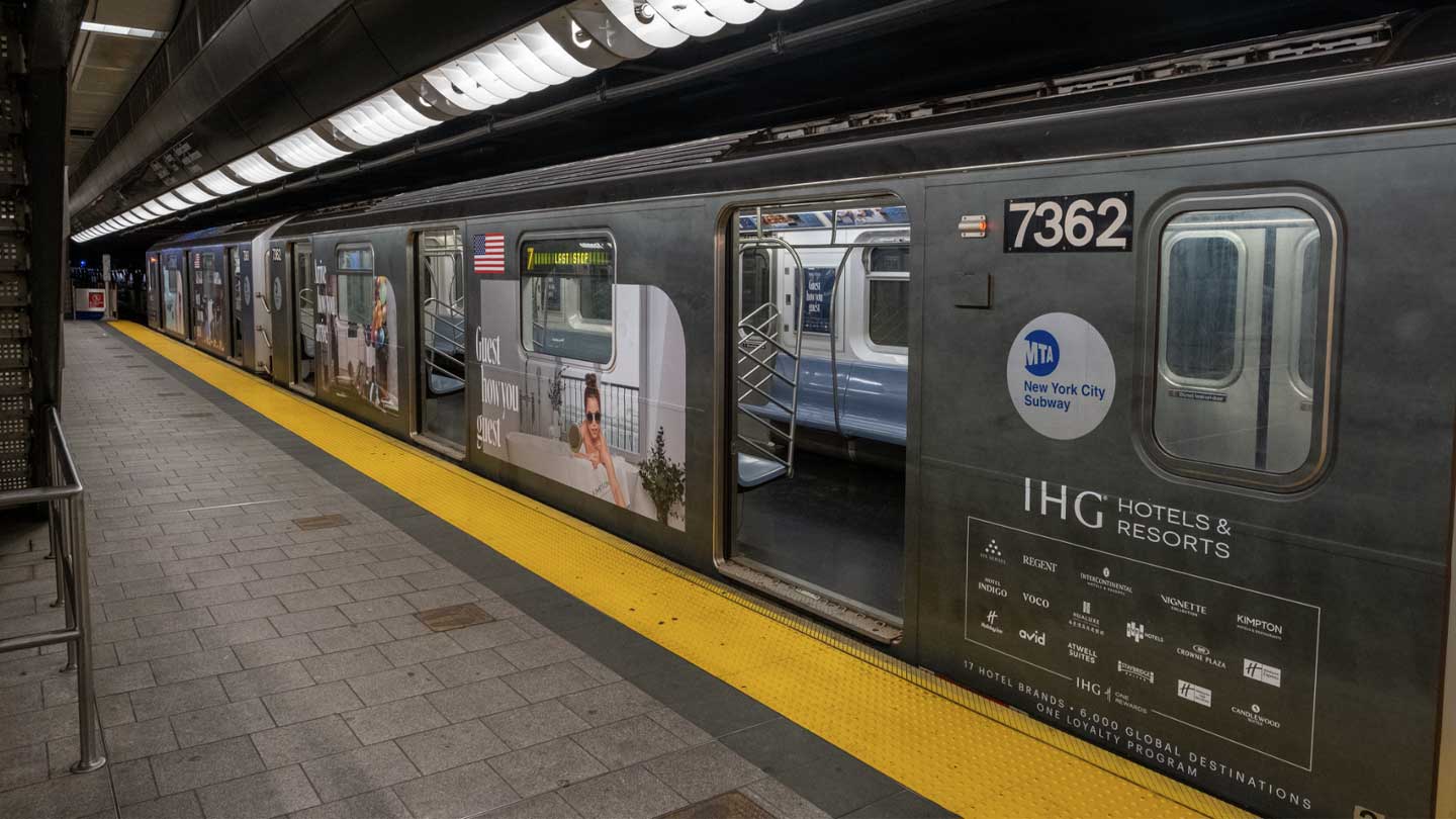 ihg transit out of home advertising