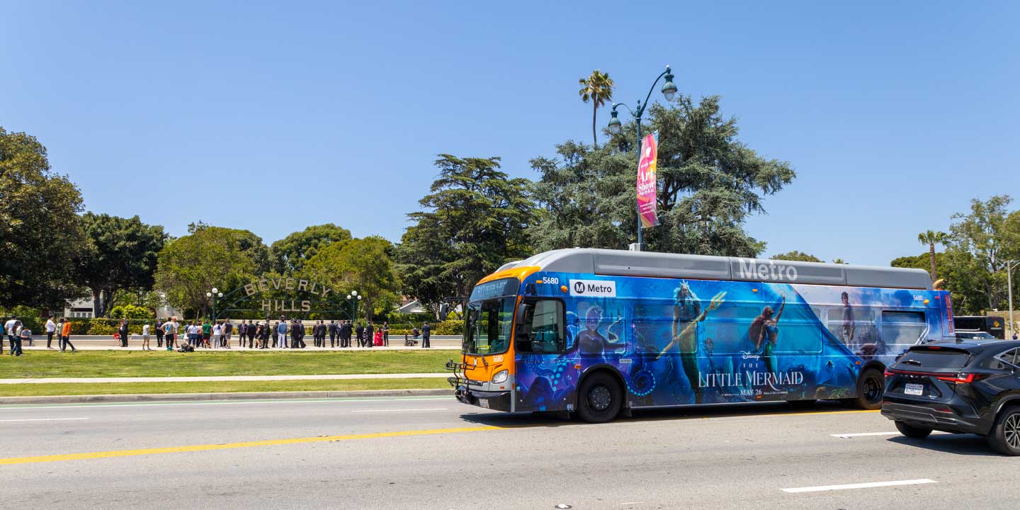 out of home transit advertising los angeles bus