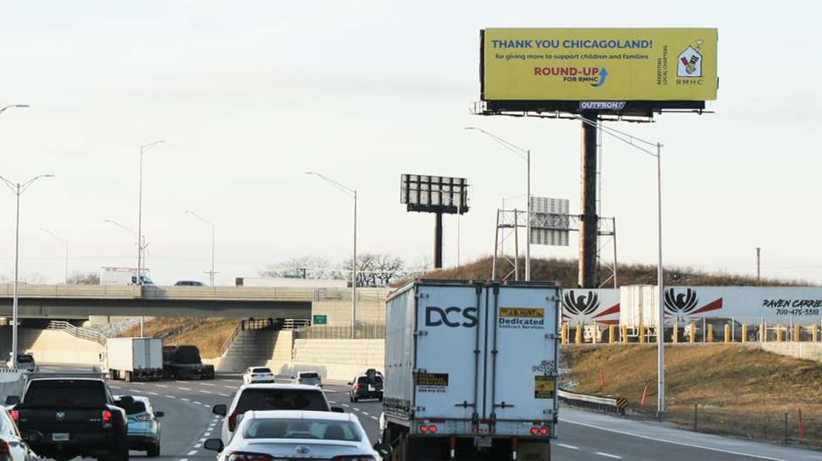 ronald mcdonald house out of home billboard advertising in chicago