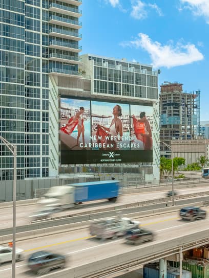 out of home billboard advertising miami florida celebrity cruises