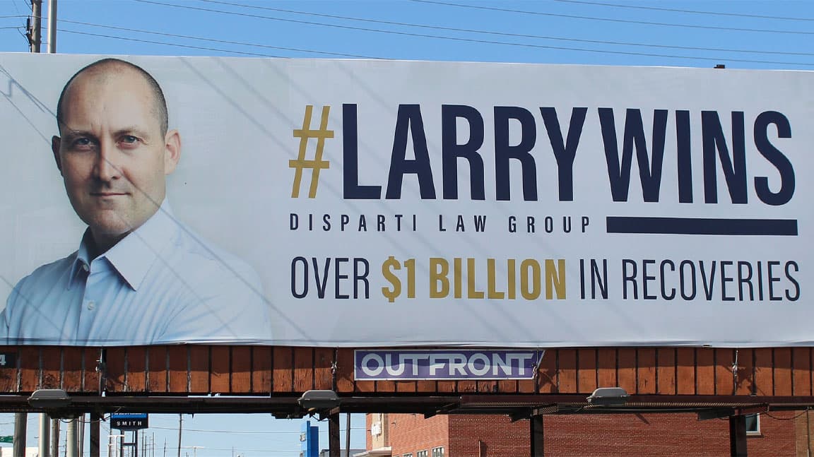 out of home billboard advertising disparti law group