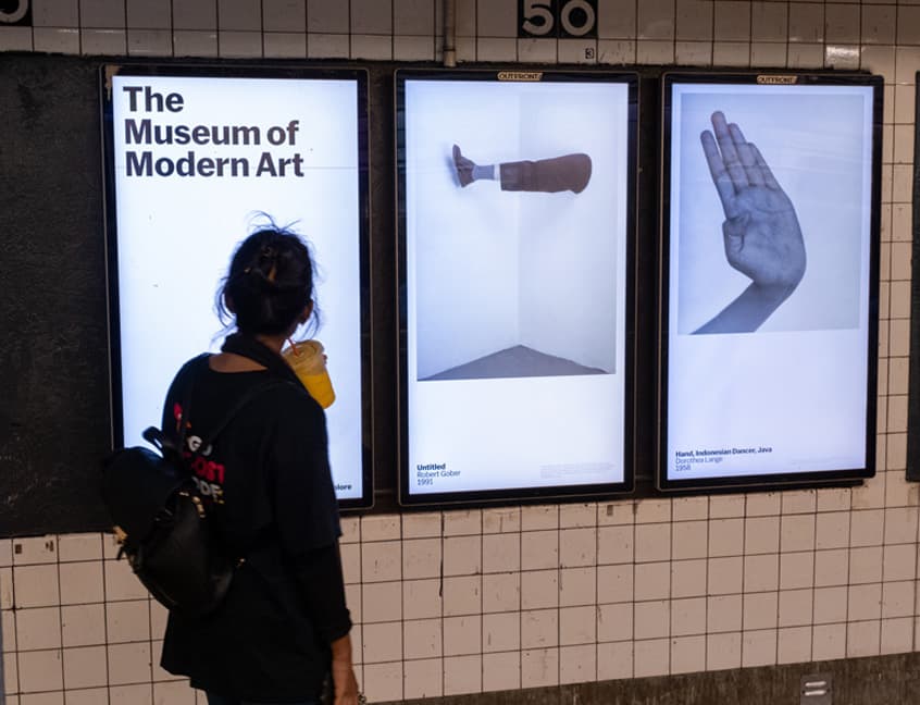 out of home advertising moma transit new york city