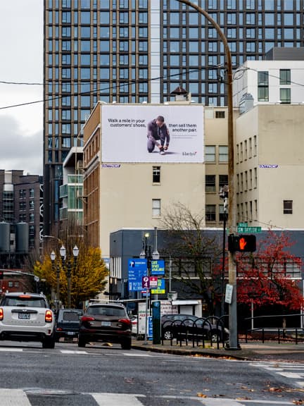 out of home wallscape advertising pacific northwest klaviyo
