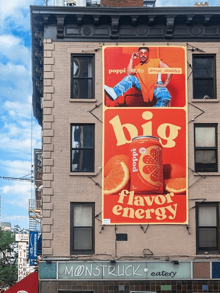 out of home billboard advertising poppi