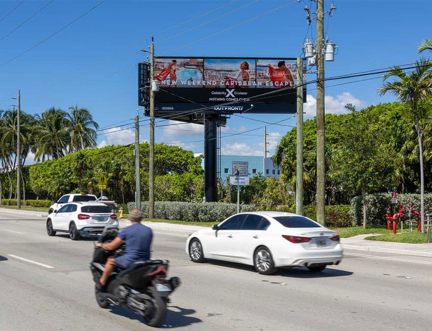 out of home billboard advertising miami florida celebrity cruises