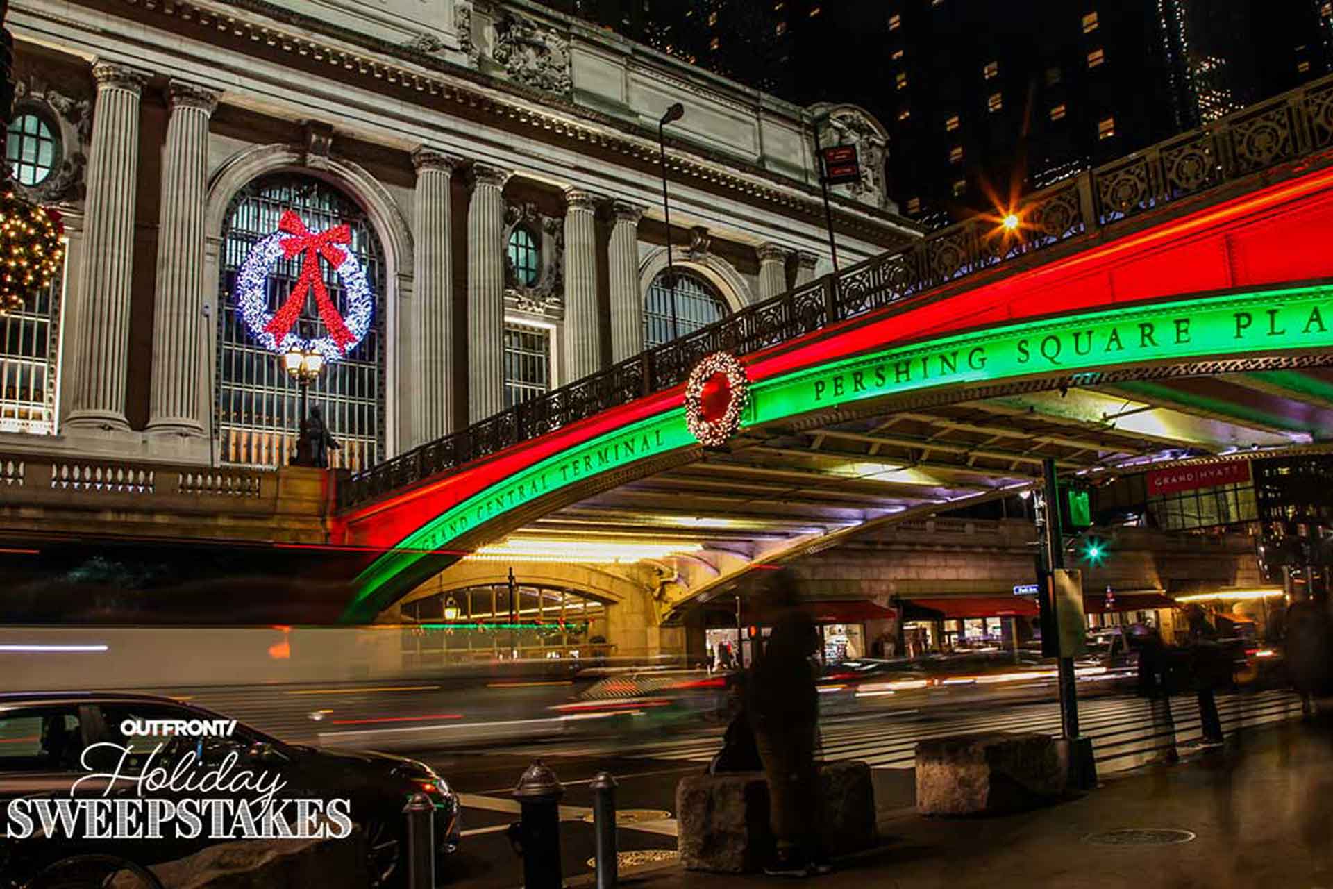 OUTFRONT Holiday Sweepstakes out of home advertising