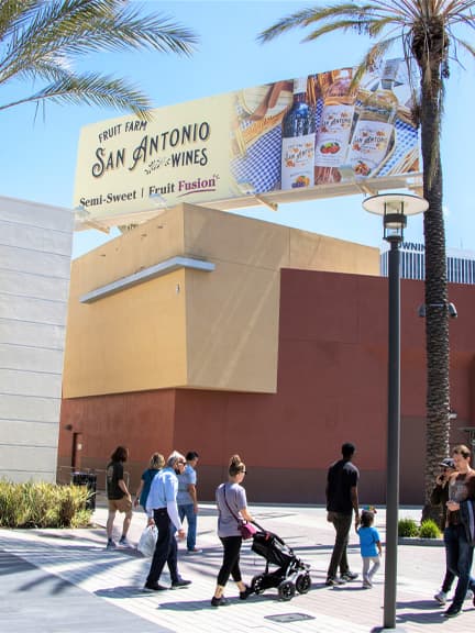 billboard out of home advertising for san antonio wines