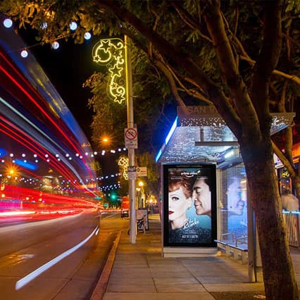 bus shelter advertising in los angeles