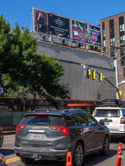 rose festival poster out of home advertising in portland oregon