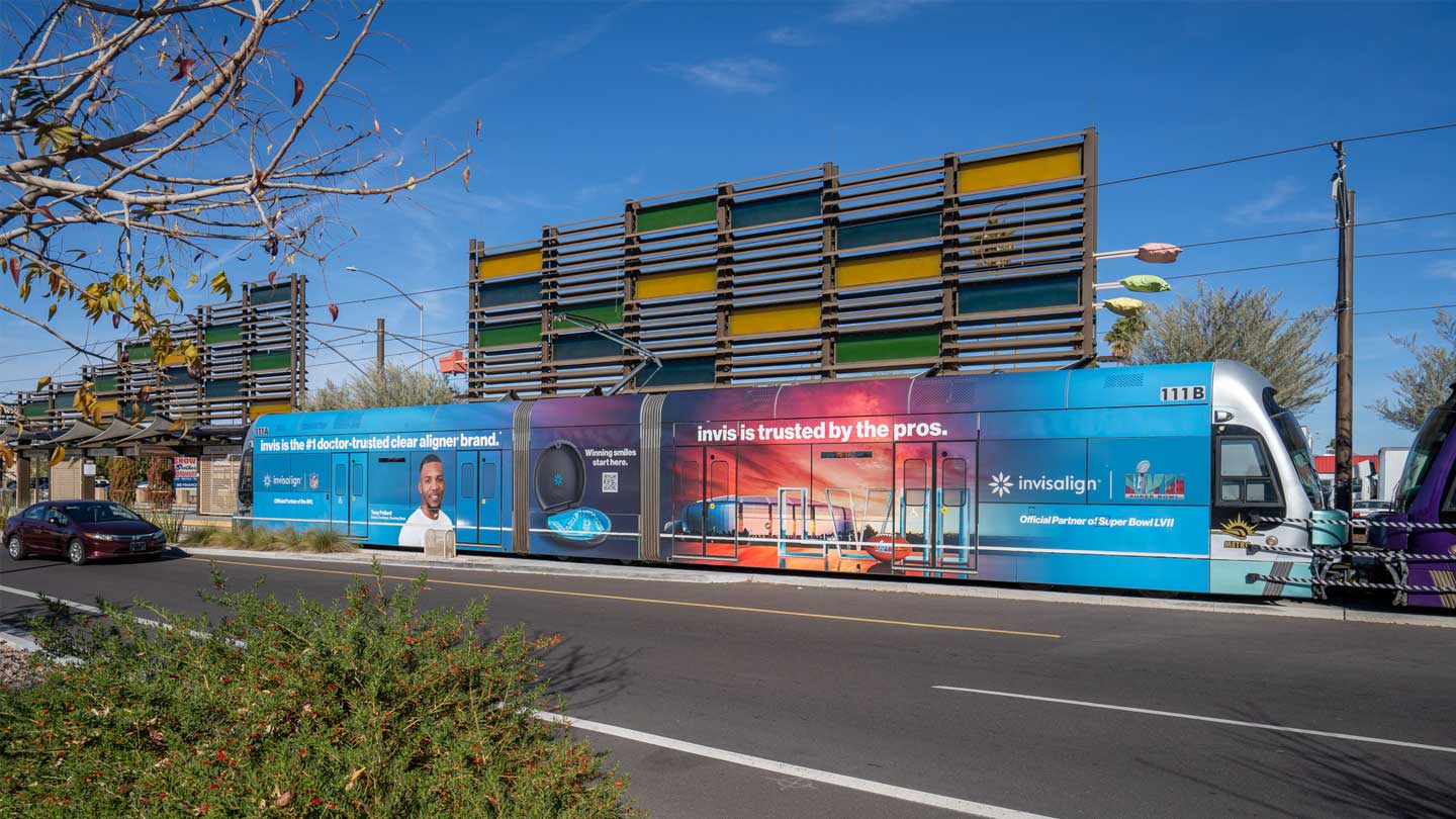 out of home commuter rail transit advertising