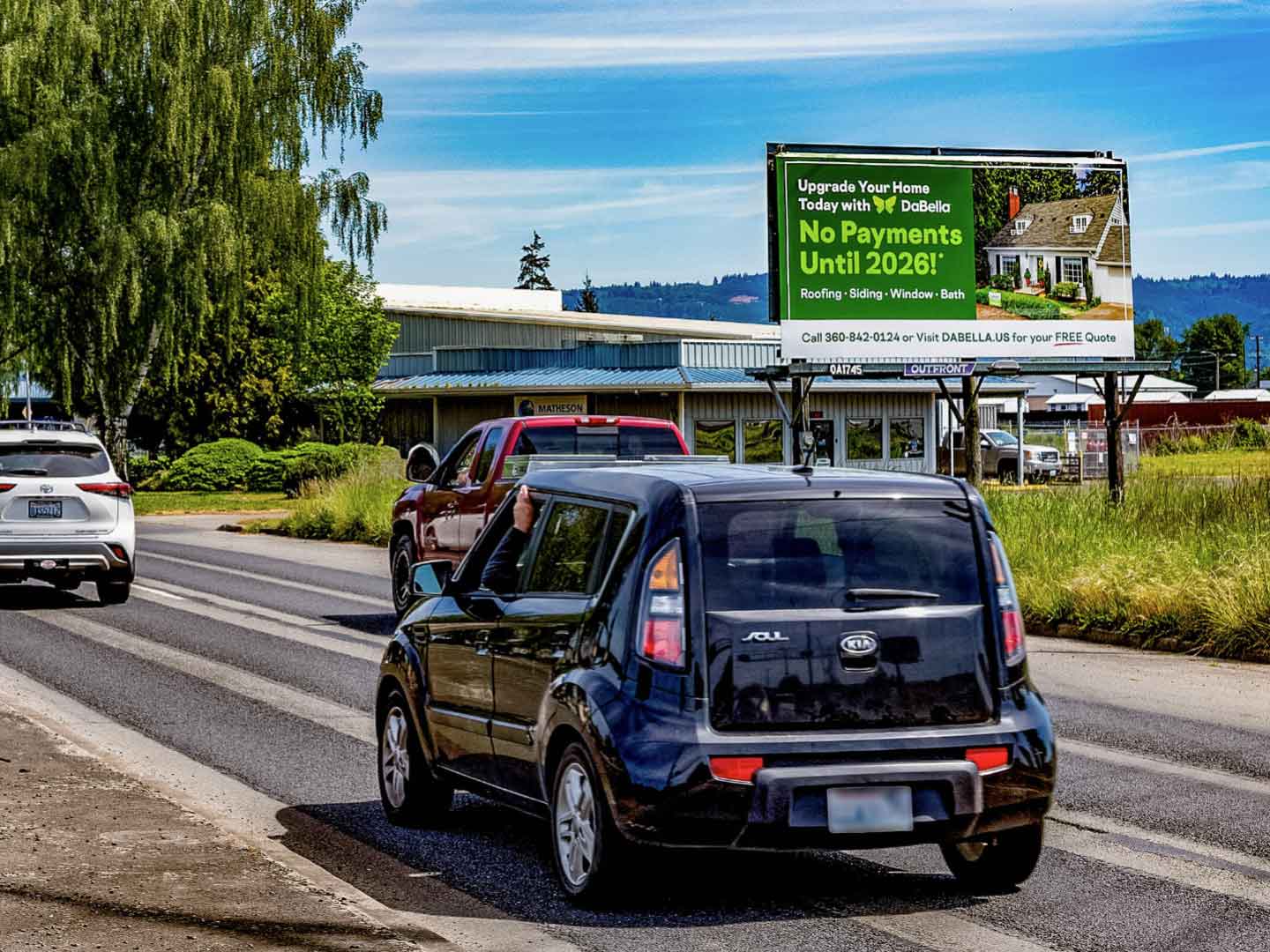 out of home billboard advertising pacific northwest home improvement Dabella