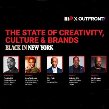 black@ the bigger picture black in new york panel out of home advertising