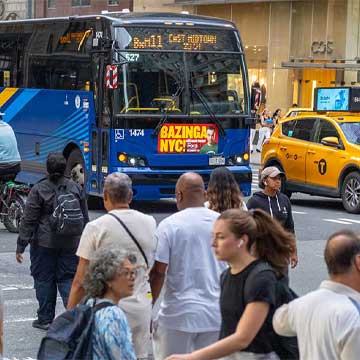 out of home bus transit advertising new york city