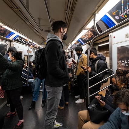 mta subway out of home advertising in new york city for paramount halo