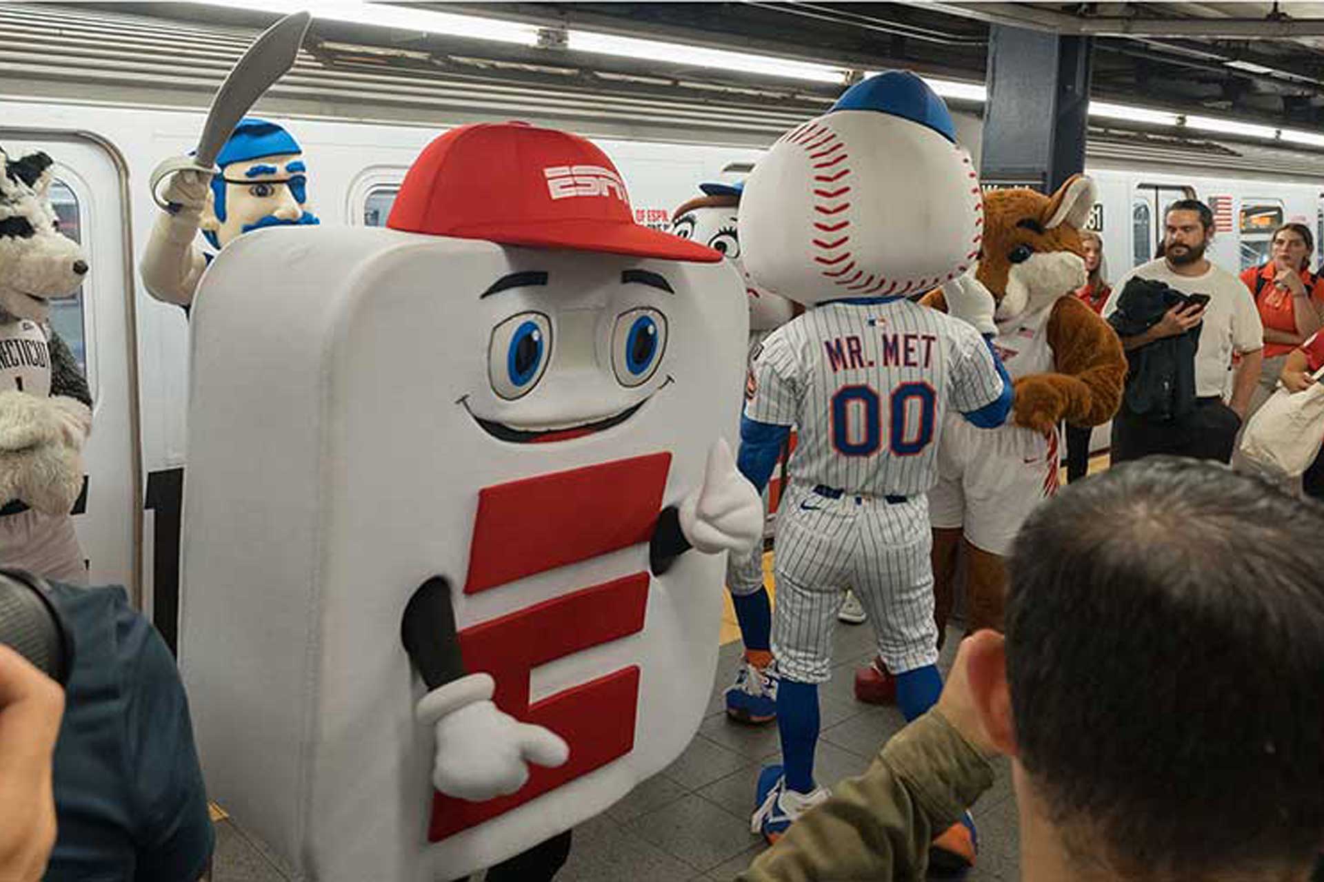 espn mascot app-e new york city out of home advertising