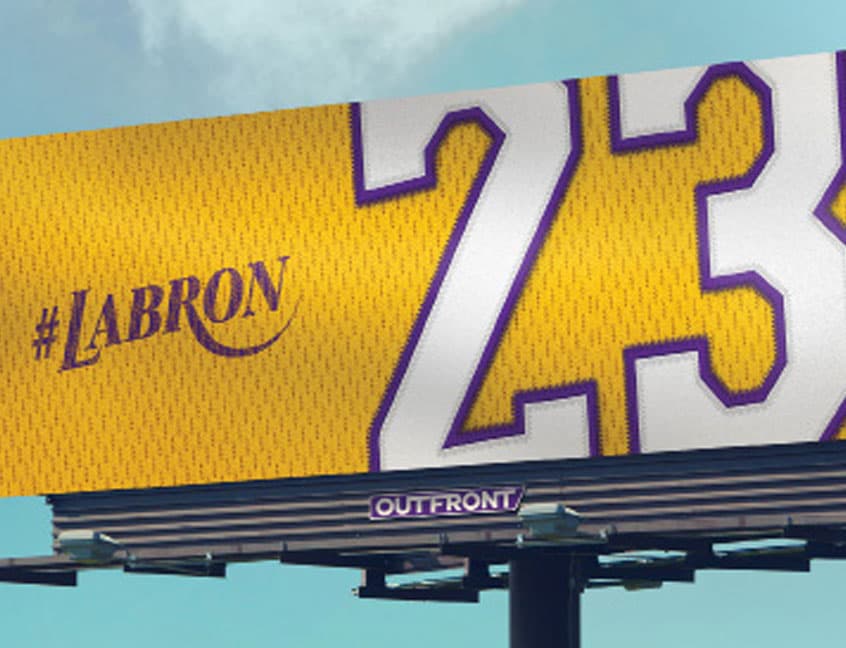 out of home billboard advertising lebron james
