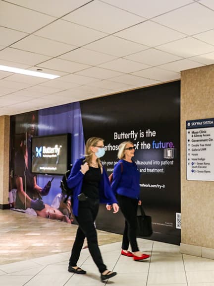good apple butterfly skyway out of home advertising in minnesota