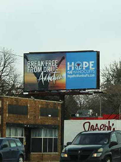 out of home advertising hope not handcuffs