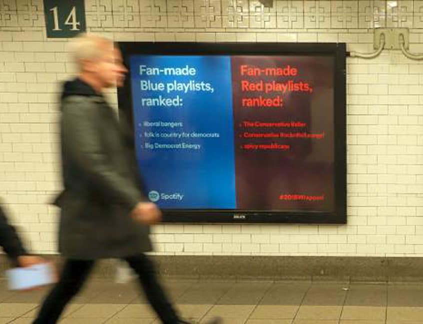 spotify wrapped transit wallscape out of home advertising