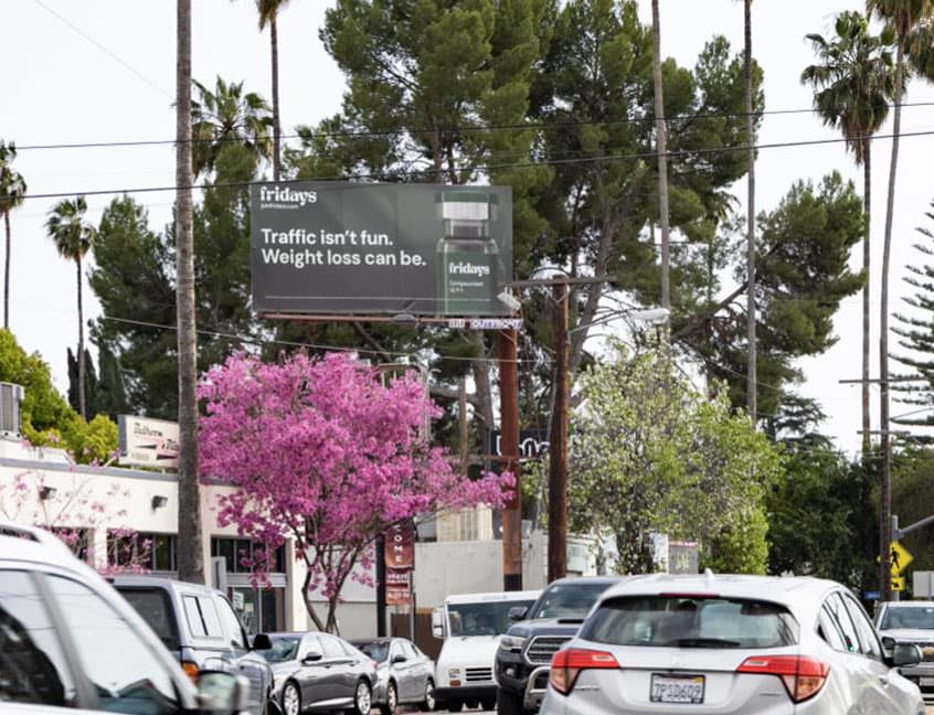 fridays poster in los angeles out of home advertising