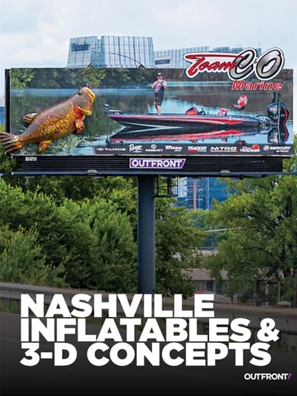 out of home billboard advertising inflatables nashville