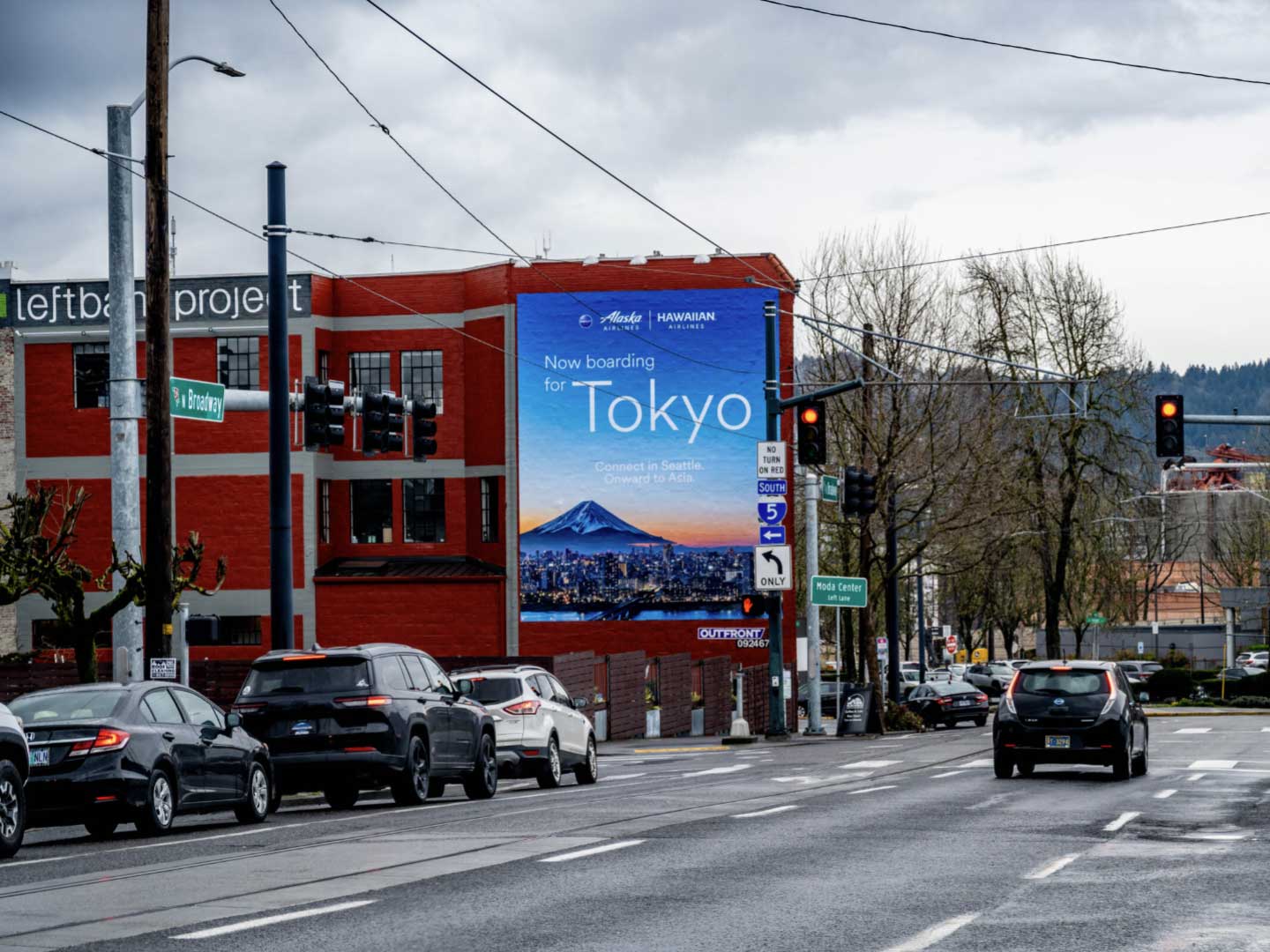 out of home wallscape advertising pacific northwest tokyo travel